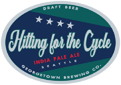 Hitting for the Cycle IPA tap label